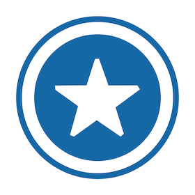 Recognize Star Logo Blue